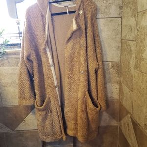 Free People oversized hooded cardigan Size S